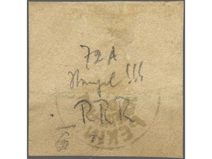 Navy Detachment in China, Franz Joseph 5 heller blue green in pair with circular date stamp K.u.K. Gesandschafts Wachtdetache