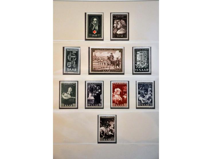collection 1920-1959 mainly */** with many better stamps and sets including no. 30 signed Burger BPP, Flood Relief minisheets