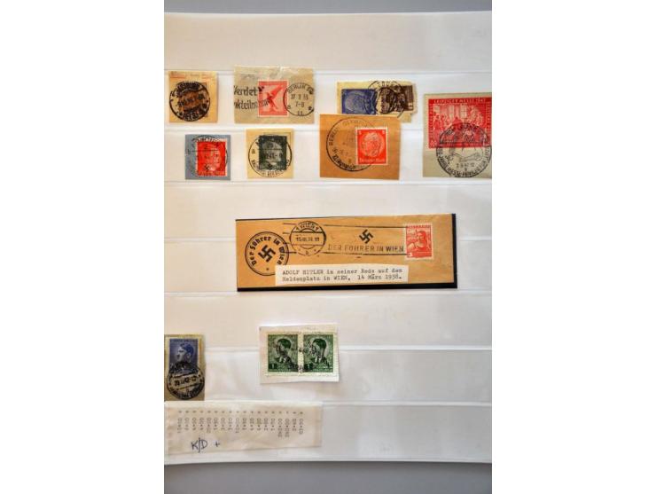 collection */** with many better stamps, sets and minisheets of a.o. Belgium, Laibach, Montenegro and Serbia in in general go