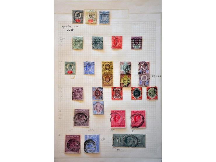 collection 1840-1965 mainly used, including many better ex. (Mulready letter sheets 1d. and 2d. both unused, penny black 6x, 