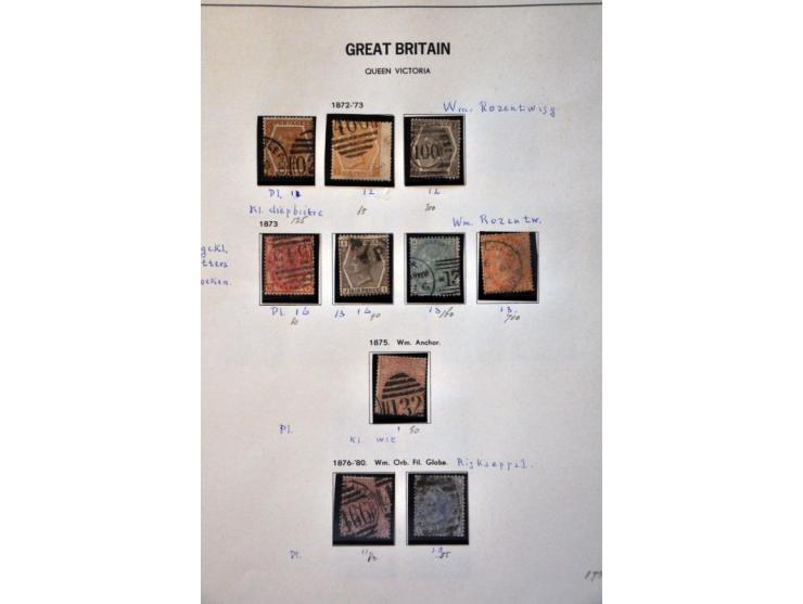 collection 1840-1983 used later */** with many better ex. (SG 55, 57, 60, 127 pl 2, 121,128,134,135, 185, 212 Specimen), post