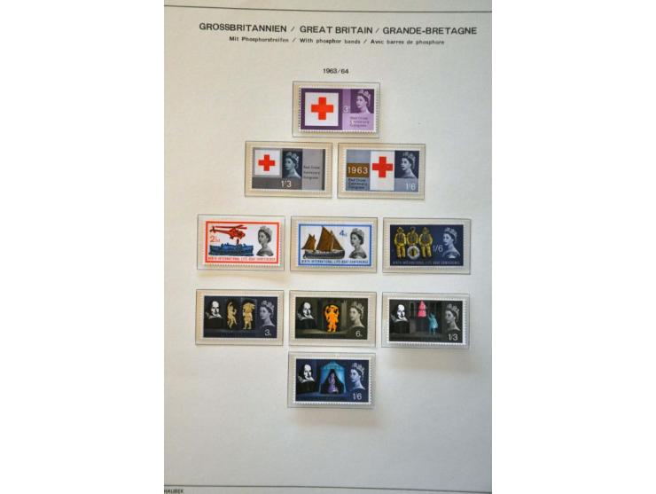 collection 1952-1997 mostly ** including duplicates, gutter pairs, booklets, etc., high face value in 3 Schaubek albums and 3