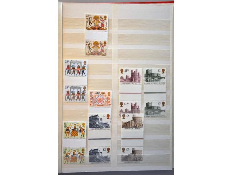 collection 1952-1997 mostly ** including duplicates, gutter pairs, booklets, etc., high face value in 3 Schaubek albums and 3