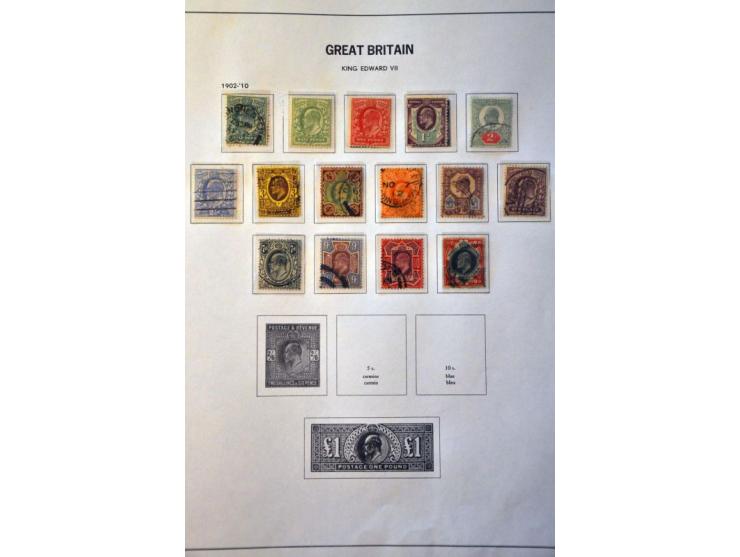 collection 1887-2004 used and */** in 3 Davo albums and stockbook