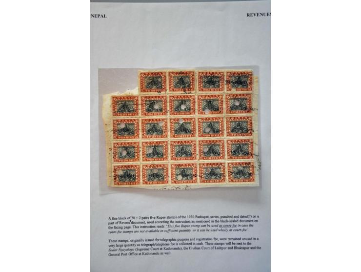 remainder of the collection with revenue documentary stamps, message from supreme court (1927) etc.