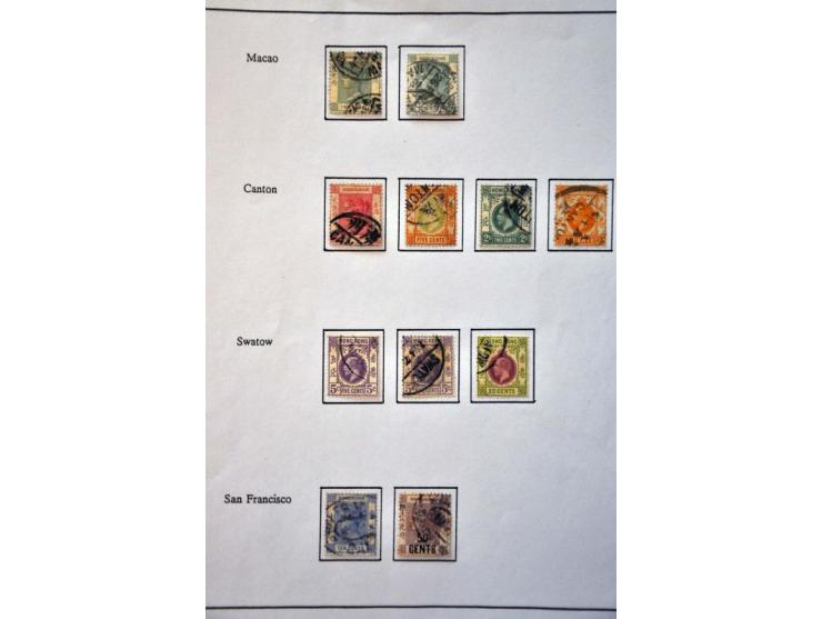 collection with better stamps and postmarks including Hankow D29 (2x), Amoy Z81 (Edward $2), Hoihow Z568, Z580, paquebots, Po