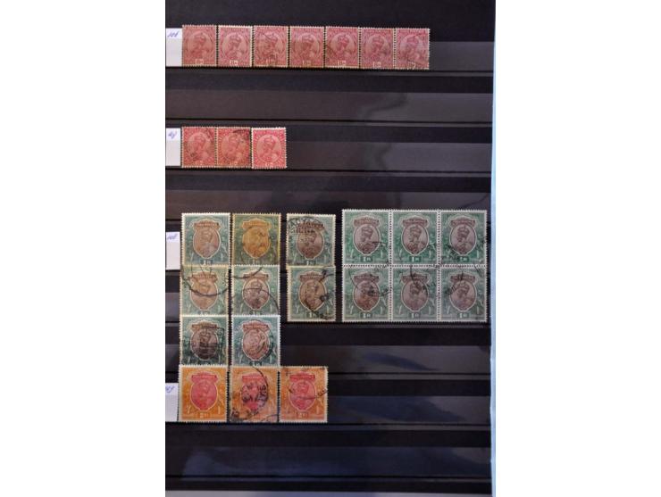 and States, stock from 1854 onwards mostly used in mixed quality in 2 stockbooks 