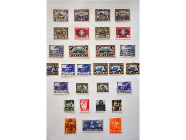 , South West Africa and Homelands, collection 1919-1997 used and */** including pairs in 2 albums and 1 stockbook