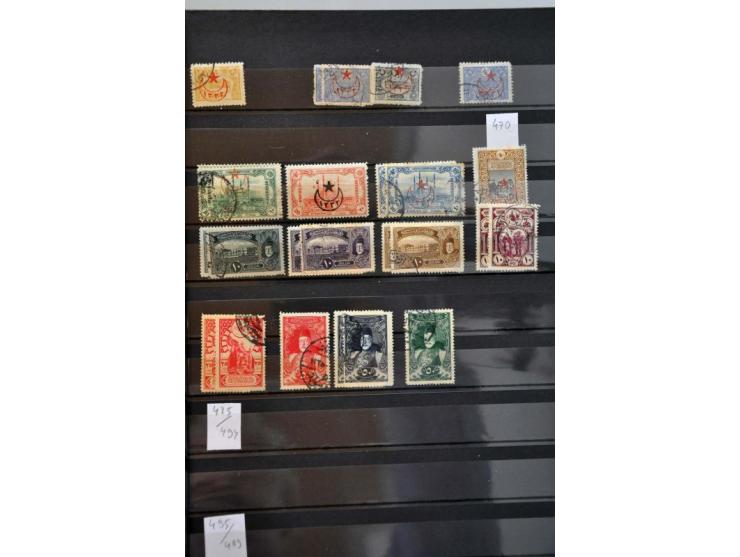 collection from 1863 onwards with better ex. and sets (Mi. 245 Sultan Mehmed V used), British occupation Iraq, 1331 overprint