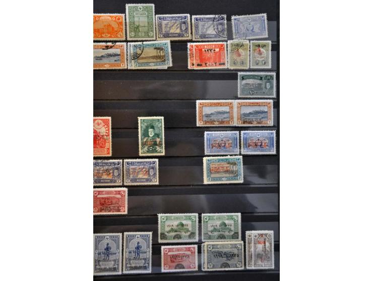 collection from 1863 onwards with better ex. and sets (Mi. 245 Sultan Mehmed V used), British occupation Iraq, 1331 overprint