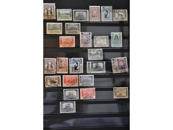 collection from 1863 onwards with better ex. and sets (Mi. 245 Sultan Mehmed V used), British occupation Iraq, 1331 overprint