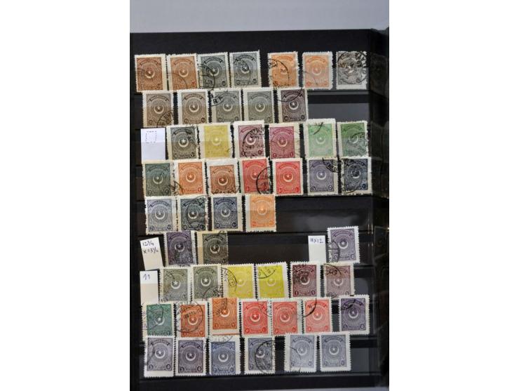 collection from 1863 onwards with better ex. and sets (Mi. 245 Sultan Mehmed V used), British occupation Iraq, 1331 overprint