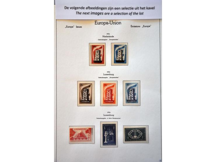 collection 1956-1991 mainly ** including large number of sheetlets in 9 Leuchtturm binders in large box