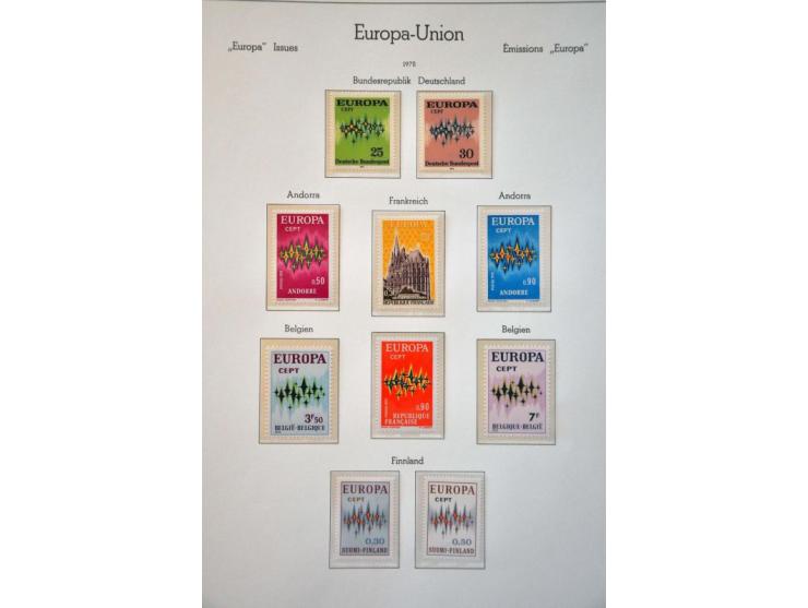 collection 1956-1991 mainly ** including large number of sheetlets in 9 Leuchtturm binders in large box