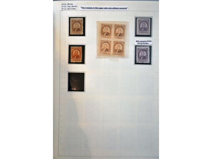 highly specialized collection 1856-1968 collected both used and */** with many better stamps and sets, province overprints, l