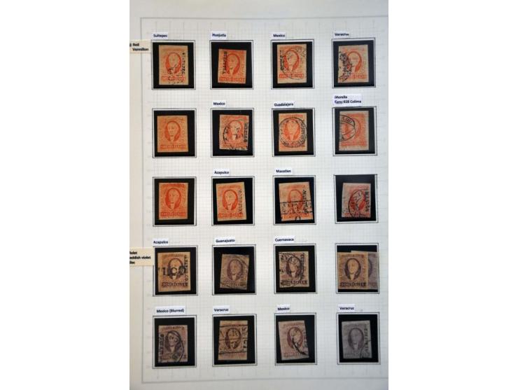 highly specialized collection 1856-1968 collected both used and */** with many better stamps and sets, province overprints, l