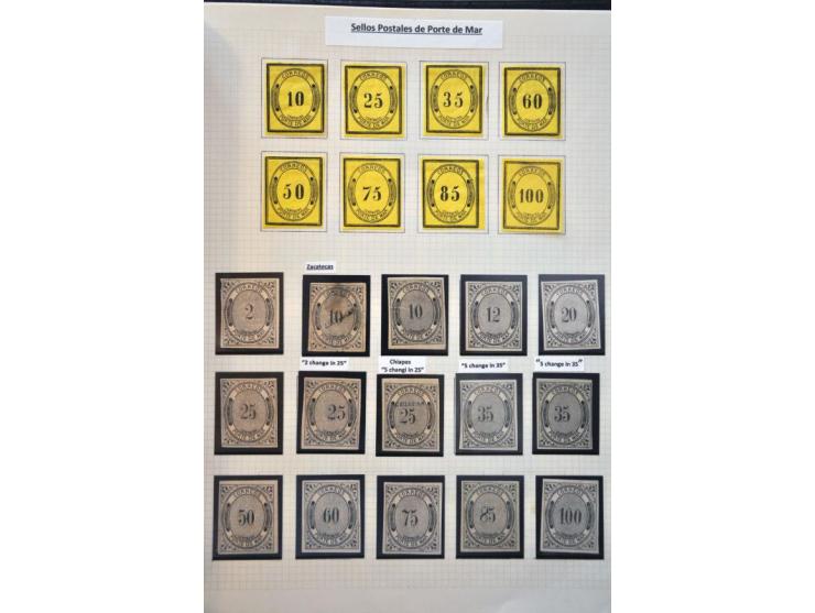highly specialized collection 1856-1968 collected both used and */** with many better stamps and sets, province overprints, l