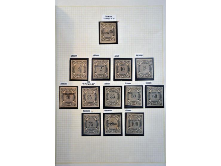 highly specialized collection 1856-1968 collected both used and */** with many better stamps and sets, province overprints, l