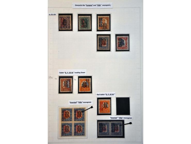 highly specialized collection 1856-1968 collected both used and */** with many better stamps and sets, province overprints, l