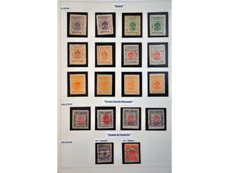 highly specialized collection 1856-1968 collected both used and */** with many better stamps and sets, province overprints, l