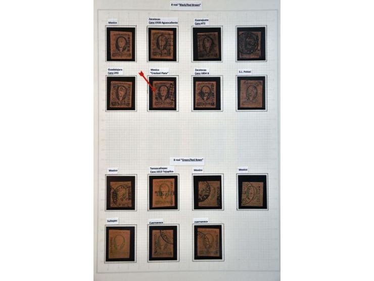 highly specialized collection 1856-1968 collected both used and */** with many better stamps and sets, province overprints, l