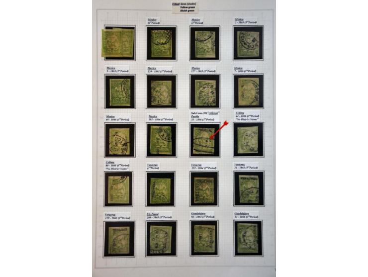 highly specialized collection 1856-1968 collected both used and */** with many better stamps and sets, province overprints, l