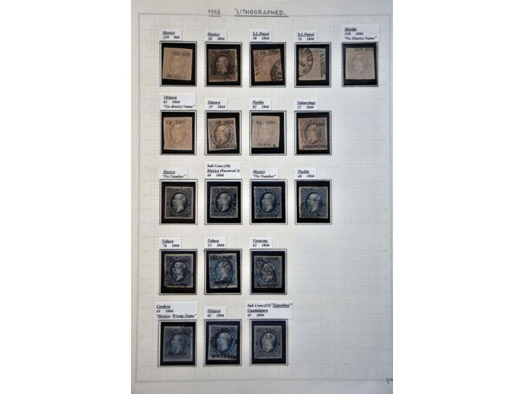 highly specialized collection 1856-1968 collected both used and */** with many better stamps and sets, province overprints, l