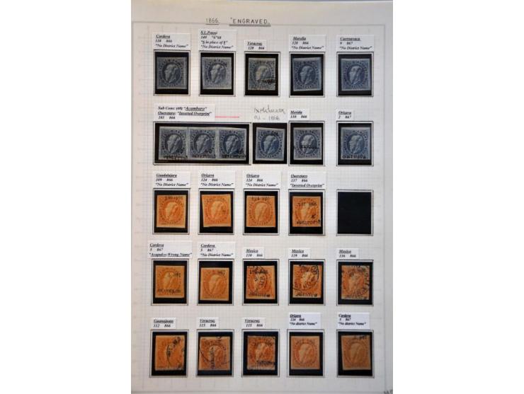 highly specialized collection 1856-1968 collected both used and */** with many better stamps and sets, province overprints, l