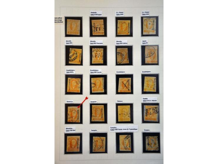 highly specialized collection 1856-1968 collected both used and */** with many better stamps and sets, province overprints, l