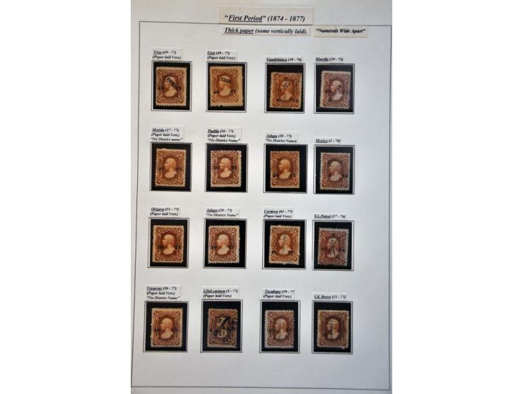 highly specialized collection 1856-1968 collected both used and */** with many better stamps and sets, province overprints, l