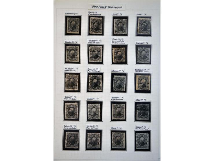 highly specialized collection 1856-1968 collected both used and */** with many better stamps and sets, province overprints, l