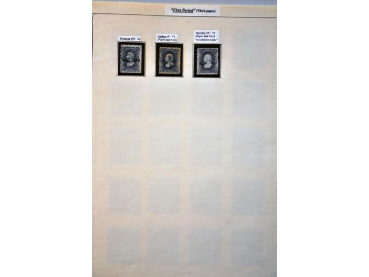 highly specialized collection 1856-1968 collected both used and */** with many better stamps and sets, province overprints, l