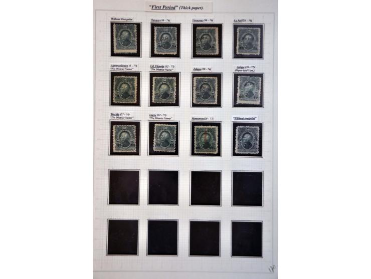 highly specialized collection 1856-1968 collected both used and */** with many better stamps and sets, province overprints, l