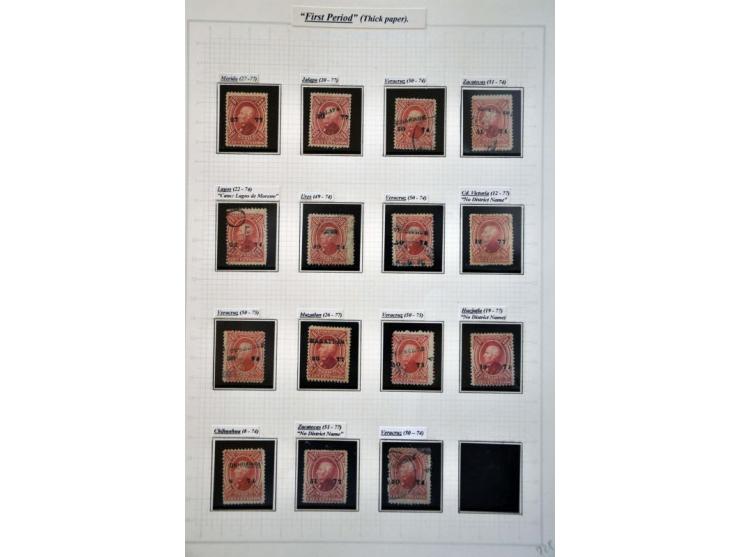 highly specialized collection 1856-1968 collected both used and */** with many better stamps and sets, province overprints, l