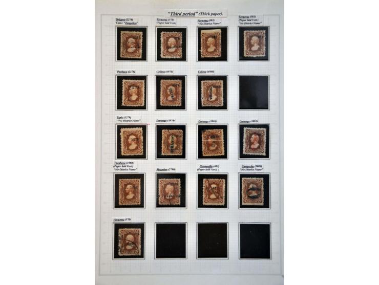 highly specialized collection 1856-1968 collected both used and */** with many better stamps and sets, province overprints, l