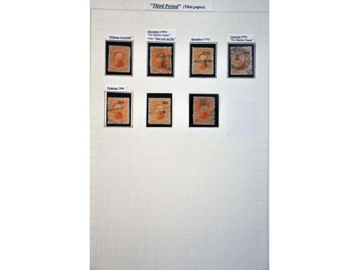 highly specialized collection 1856-1968 collected both used and */** with many better stamps and sets, province overprints, l