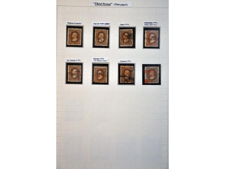 highly specialized collection 1856-1968 collected both used and */** with many better stamps and sets, province overprints, l