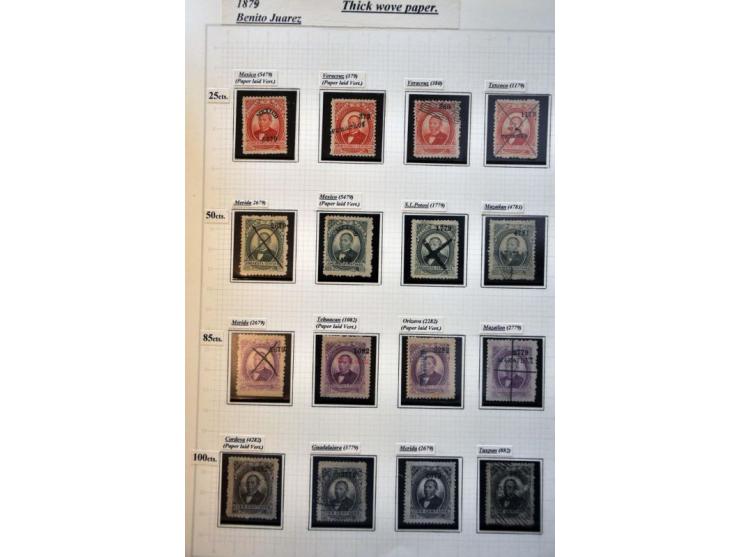 highly specialized collection 1856-1968 collected both used and */** with many better stamps and sets, province overprints, l