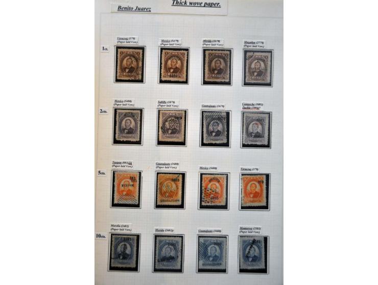highly specialized collection 1856-1968 collected both used and */** with many better stamps and sets, province overprints, l