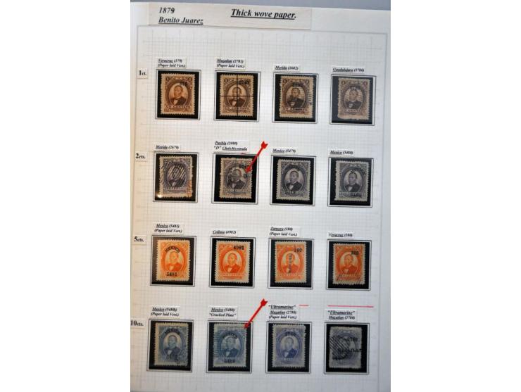 highly specialized collection 1856-1968 collected both used and */** with many better stamps and sets, province overprints, l