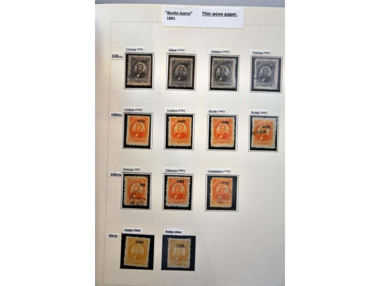 highly specialized collection 1856-1968 collected both used and */** with many better stamps and sets, province overprints, l
