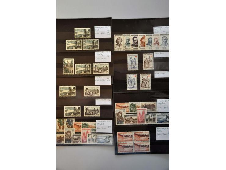 dealers stock used and */** including France, Monaco, Andorra, Central America, Portugal, etc. on stockcards in 28 crates in 