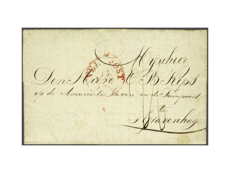 VELDPOST 1 13 JUNIJ deels zwak op complete brief van Kamp bij Rijen naar 's-Gravenhage 1831 (vroeg, bekend vanaf 12 juni), po