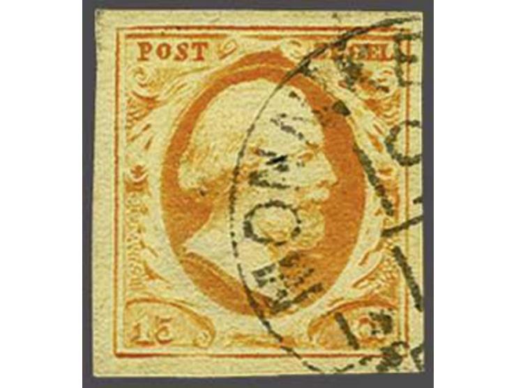 Monnikendam C klein (Ey R) op 15 cent donkeroranje pos. 81, pracht ex.