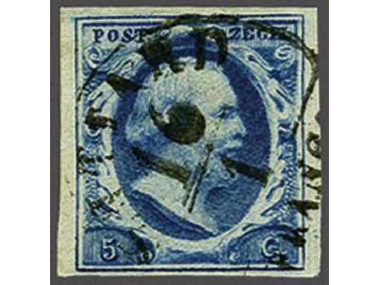 Sittard A (Ey 250) op 5 cent diepdonkerblauw plaat I pos. 64, pracht ex.