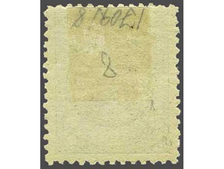 5 gulden bronsgroen en roodbruin, mooi gecentreerd pracht ex., cat.w. 1000