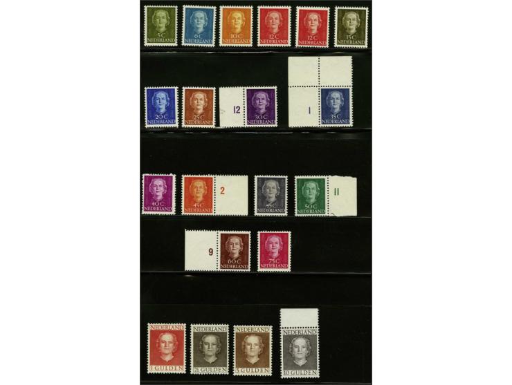 5 cent t/m 10 gulden met certificaat Vleeming 2017 voor nrs. 534-537, cat.w. 1480