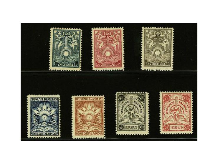 15 cent t/m 7½ gulden met certificaat Muis 1995, cat.w. 845