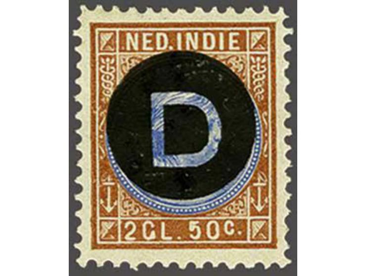 2½ gulden oranjebruin en lichtblauw, cat.w. 400