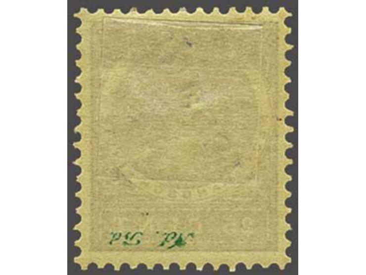 25 cent violet met variëteit opdruk kopstaand, pracht ex. gesigneerd Ned. Bond en met certificaat NVPH 1978, cat.w. 1925